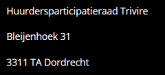 Huurders Participatieraad Trivire