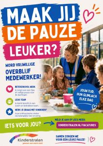 Kinderstralen Word ook vrijwillige Overblijfmedewerker